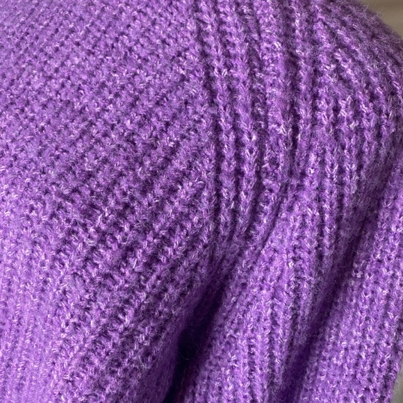 Moon and Madison Purple Knit Sweater M - Picture 4 of 6